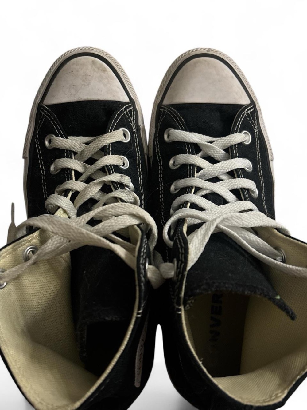 Converse Black and White High-Top Kids Sneakers
